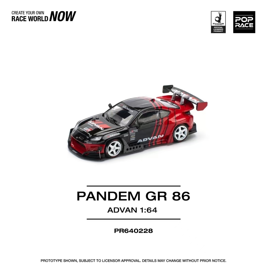 POP Race 1:64 Pandem GR86 ZN8  - Die Cast Car 1 64 reseña y precio