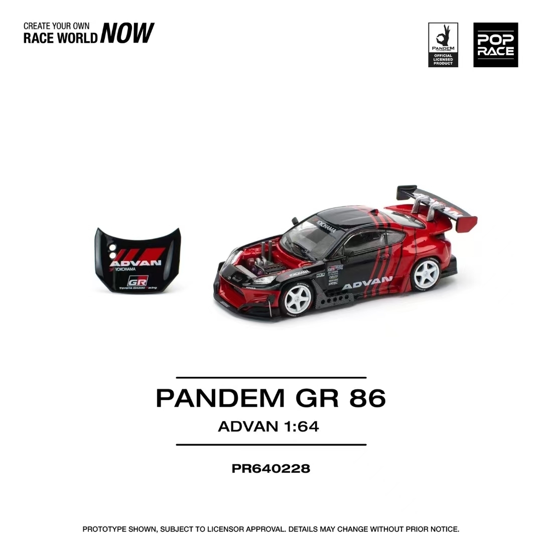 POP Race 1:64 Pandem GR86 ZN8  - Die Cast Car 1 64 reseña y precio