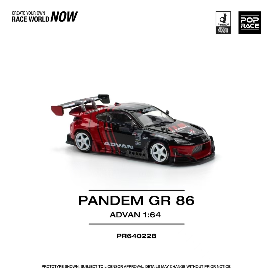 POP Race 1:64 Pandem GR86 ZN8  - Die Cast Car 1 64 reseña y precio