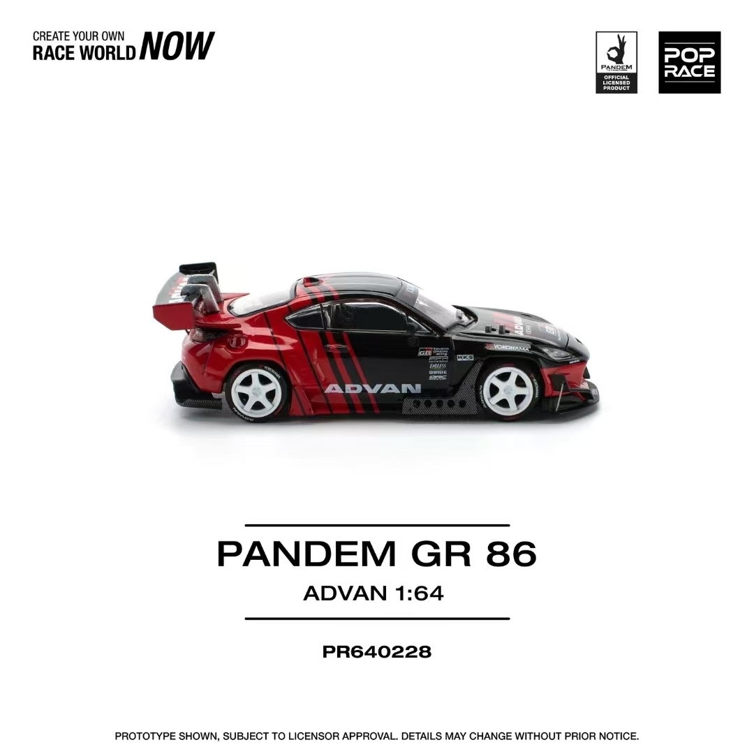 POP Race 1:64 Pandem GR86 ZN8  - Die Cast Car 1 64 reseña y precio