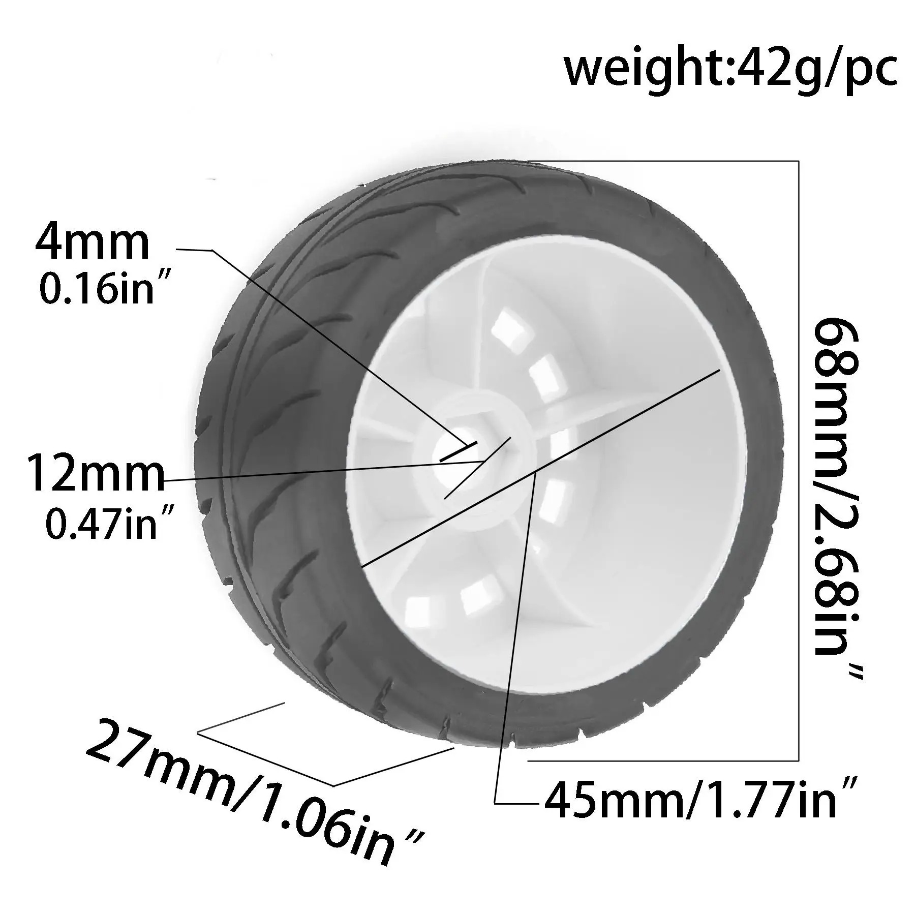 XILEZQF 4PCS Neumáticos de Tur - Tamiya Model Rc Car reseña y precio